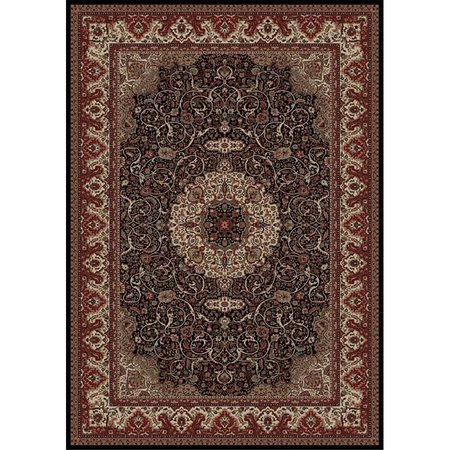 CONCORD GLOBAL 10 ft. 11 in. x 15 ft. Persian Classics Isfahan - Black 2033T